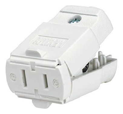 Conector Hembra Polarizado 15a 125v 1-15r Leviton 102-wp