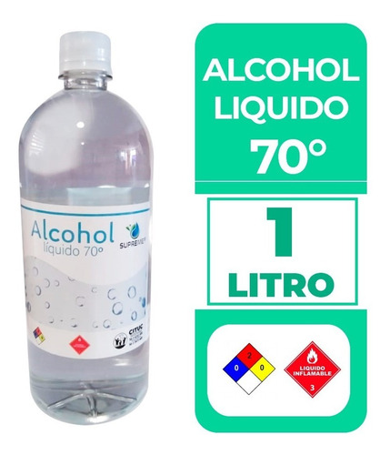 Alcohol 70° Desnaturalizado Supreme 1 Litro