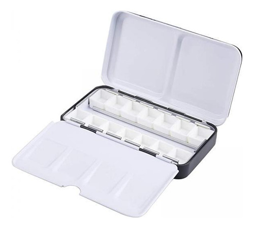 2 Caja De Pintura De Paleta De Latas De Acuarela Vacía,