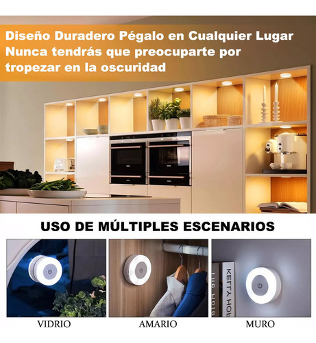 Luces Led Para Closets Escalera Nocturna Con Control Fria