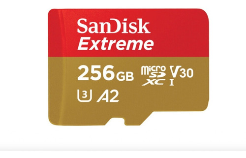 Memória Micro Sd Sandisk Extreme 256gb 190mb/s A2 V30 U3 4k