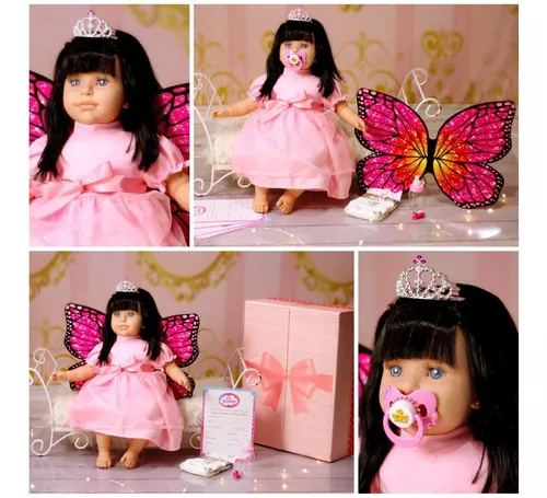 Bebê Reborn Boneca Princesa Original Realista Fada Promoção