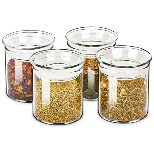 Glass Canister Set, Airtight Kitchen Canisters Jars Of ...