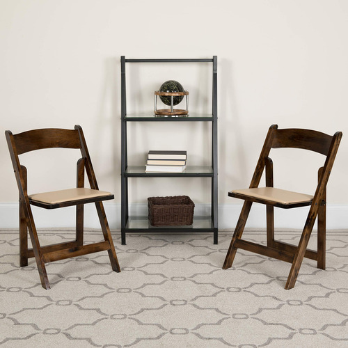 Hercules Silla Plegable De Madera Blanca, Con Asiento Acolc