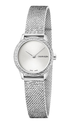 Relógio Feminino Calvin Klein Minimal Aço Prata K3m23t26