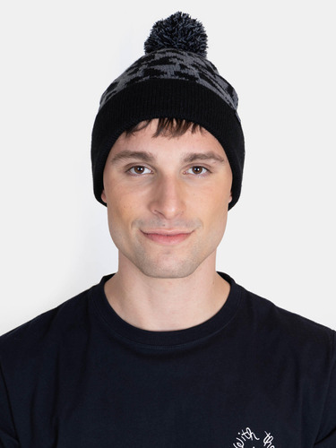 Gorro Broken Check Negro Hombre Volcom