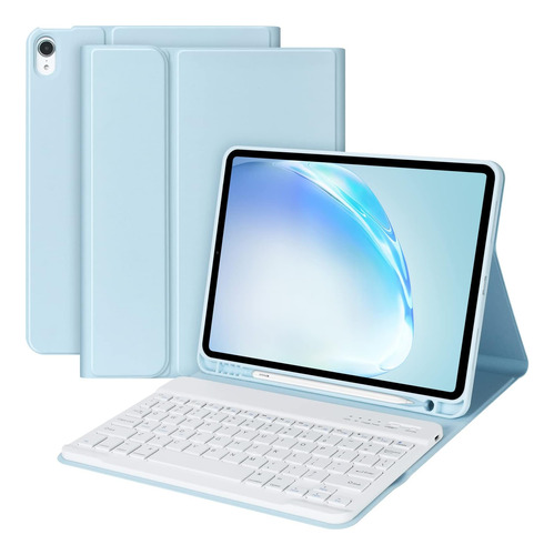 Funda Con Teclado Bqss / Para iPad 10.9 / Sky Blue