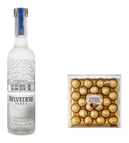 Vodka Belvedere Pure Origen Polonia + Ferrero Rocher X24