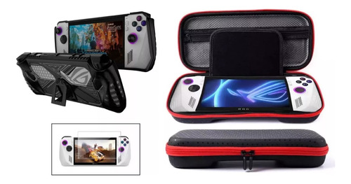 Estuche + Case + Mica Vidrio Para Asus Rog Ally Protección