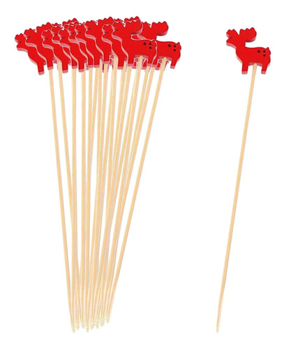 2 Picaretas Compatível Com Coquetel De Natal, Palitos Para