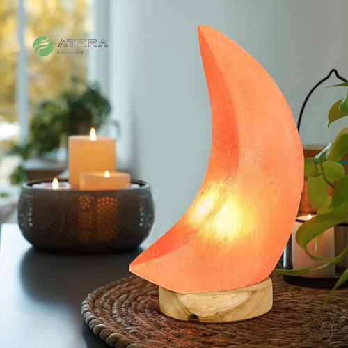Lampara De Sal Del Himalaya Piedra Luna Usb Atera