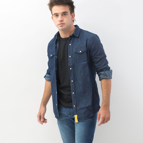 Imagen 2 de 7 de Camisa Denim Premim