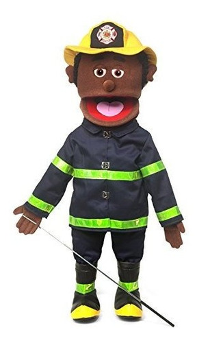 Bombero De 25, Macho Negro, Cuerpo Completo, Marioneta Estil