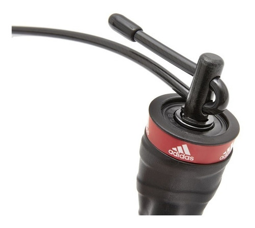 Soga Para Saltar adidas Alta Veloc 3mts Regulable Speed Rope Color Negro/rojo