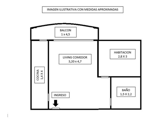 Imagen 2 de 22 de Depto 2 Ambientes Con Balcon, 40mtrs