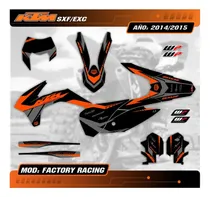 Comprar Kit Calcos - Gráfica Ktm Sxf Exc 250\u002F300\u002F350\u002F450 - 2014\u002F15