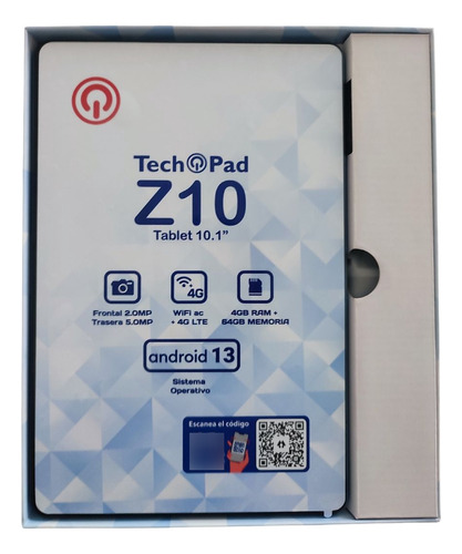 Tablet Techpad Z10 10.1 4gb 64gb 4g Lite Android 13 Azul (Usado)