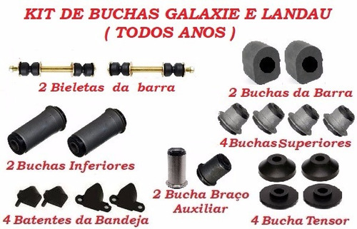 Kit De Buchas Suspensao Dianteira Galaxie E Landau ( Todos )