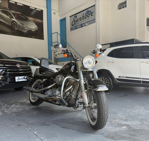 Harley-davidson Heritage Softail Custom Preta Ano 2008