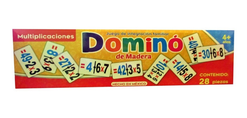 Silabario De Madera Premium+ Domino Multiplicaciones