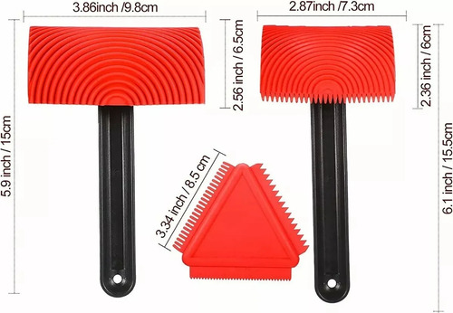 Veteador Para Pintar Con Acabado Imitación Madera Kit 3 Pzs