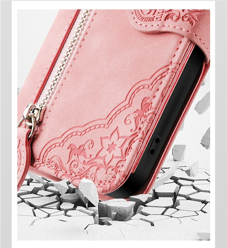 Funda De Cuero Retro Con Tapa For Motorola, Con Cordón
