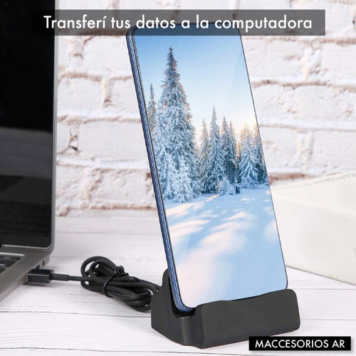 Dock Base De Carga Para Celular Usb Tipo C Datos