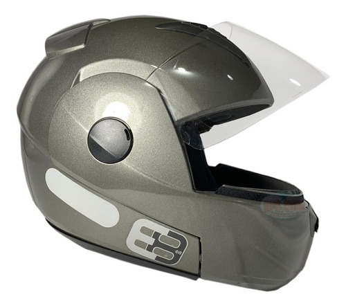 Capacete Ebf Escamoteável New E8 Robocop Viseira Cristal *