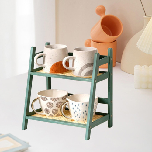 Estante De Drenaje Para Botellas, Soporte Para Tazas Verde