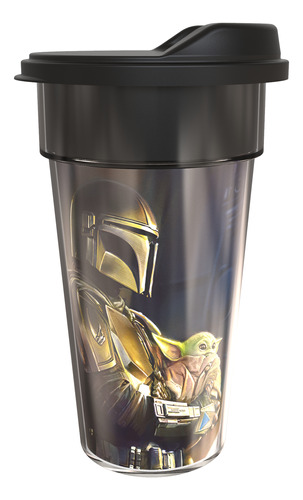 Vaso Con Tapa Cafe Y Doble Capa- Star Wars