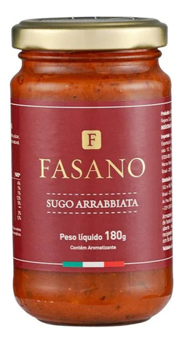 Molho Italiano Fasano Arrabbiata 180g