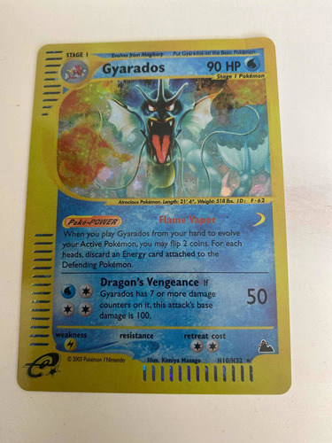 Juego De Carta Pokemon Alternativa Gyarados Con Detalles 1