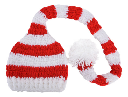 Gorro Navideño De Punto Para Bebé Con Forma De Cola Larga Pa