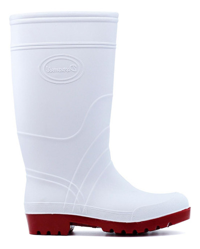 Bota De Hule Blanca Jardinería Impermeable Duramil 