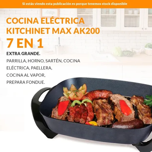 Cocina Electrica Grill Liliana Kitchinet Max 1500w Ak200 Cocina Electrica Grill Liliana Kitchinet Max 1500w Ak200
