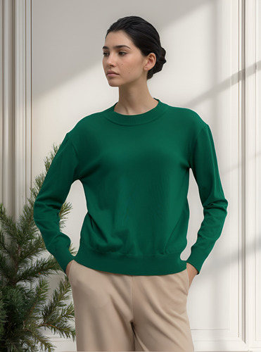Sweater Básico De Bremer - Brandy