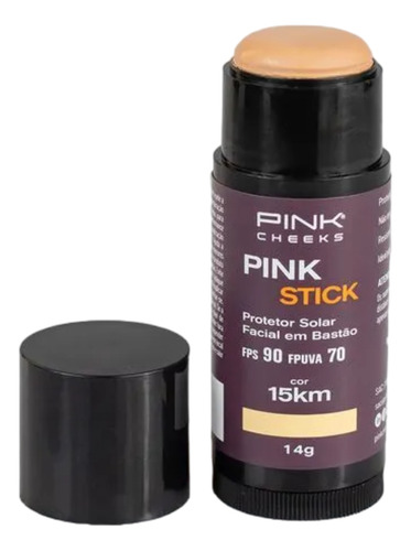 Pink Stick Fps90 Protetor Solar Com Cor 14g 15km Pink Cheeks