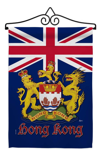 Bandera Británica De Hong Kong Para El Jardín, Juego De CoLG