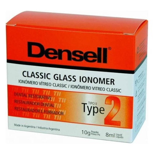 Ionómero Vitreo Classic Glass Ionomer, Tipo 2, Avío. Densell