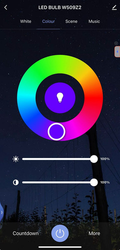 Lámpara Led Smart Rgb Cálida Fría Manejo Por App Rgb