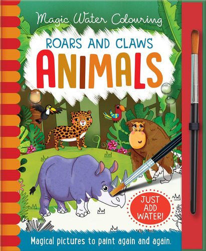 Animals - Roars & Claws - Magic Water Colouring Just Add Wa