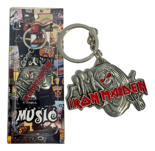 Iron Maiden Llavero Con Diseño De Eddie Para Coleccionistas