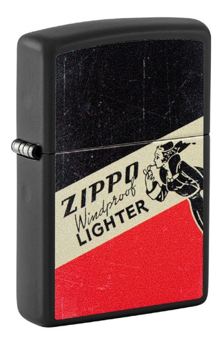 Encendedor Zippo Modelo 48499 Vintage Negro Garantia