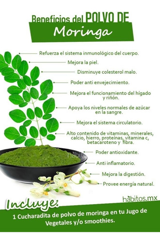 Moringa Salud, Bajar Peso, Frascos 100 Capsulas