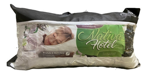 Almohada Fiber Evolution Hotel 90x50 Suavidad Fiberball Color Blanco