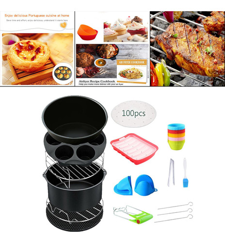 Zz 13 Piezas Air Fryer Airfryer Kit De Accesorios 6 Pulgadas