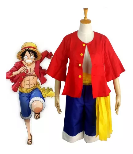 Roupa De Cosplay Cos Luffy De Uma Peça