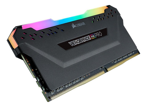 Memória RAM Vengeance RGB Pro color preto  32GB 2 Corsair CMW32GX4M2E3200C16