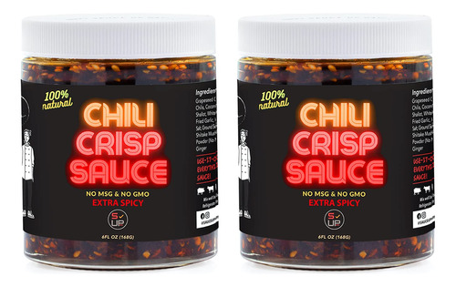 Sauce Up - Chili-crisp Artesanal 100% Natural, 6 Onzas, 13 I