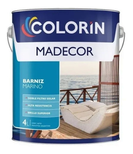Madecor Marino Colorin Doble Filtro Uv Brillante X 4 L